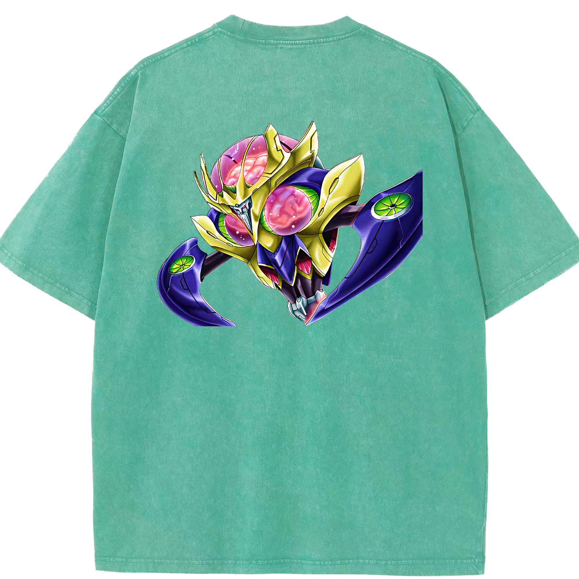 （画像用） 遊☆戯☆王 Yu-Gi-Oh! 綿100% ヴィンテージ風 半袖Tシャツ（背面プリント）